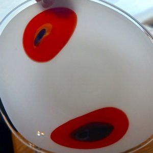 Mid-Century style Pier 1 glass plater